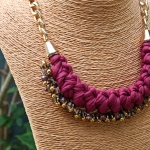 Colar Chunky Elegance Bordeaux - Image 4