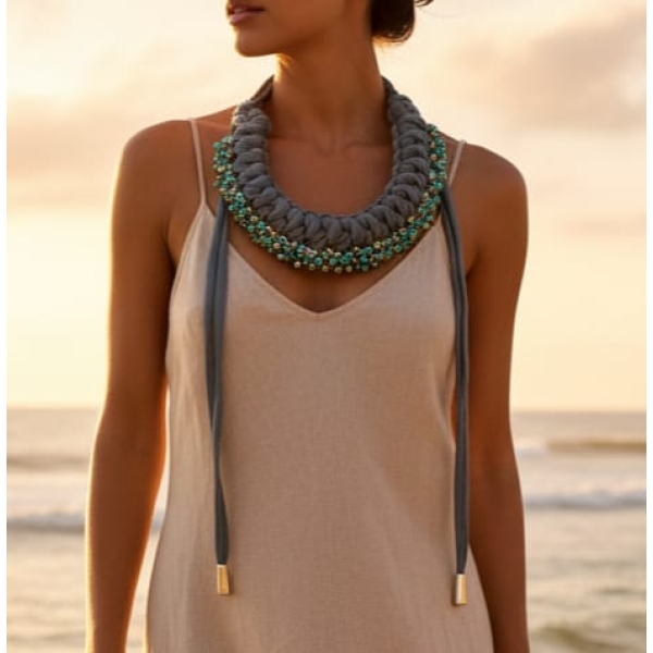 Colar senhora moda verão