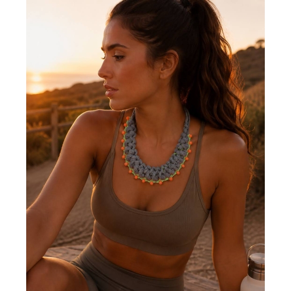 Colar senhora moda verão fitness