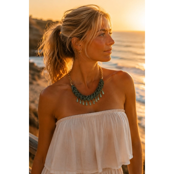Colar senhora moda verão