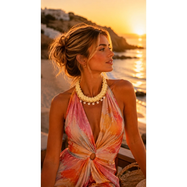 Colar senhora moda verão